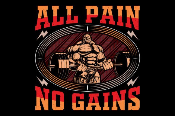 A Bold Fitness Graphic for T-Shirt Designs