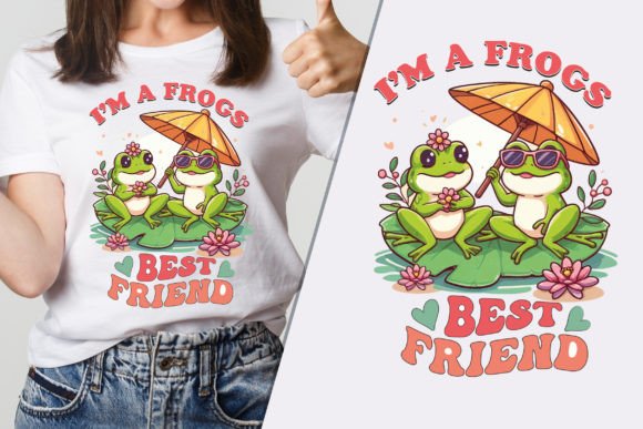 Crafting a Friendly Frog Graphic for T-Shirt Designs