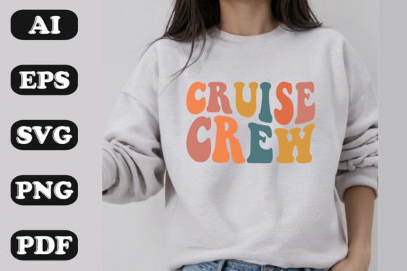 Crafting Retro Vibes: Cruise Crew Graphics for T-Shirt Designs