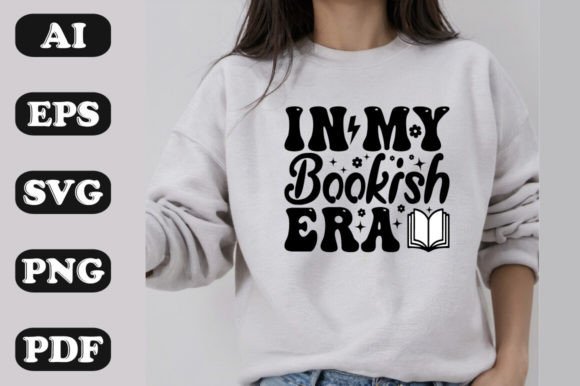 Evaluating In My Bookish Era as a T-Shirt Design Asset