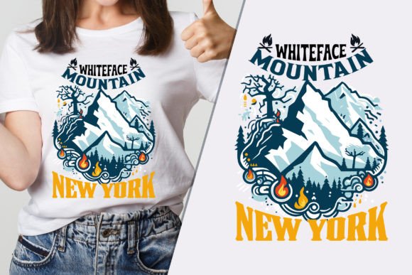 Evaluating the Whiteface Mountain Graphic for Client T-Shirt Designs