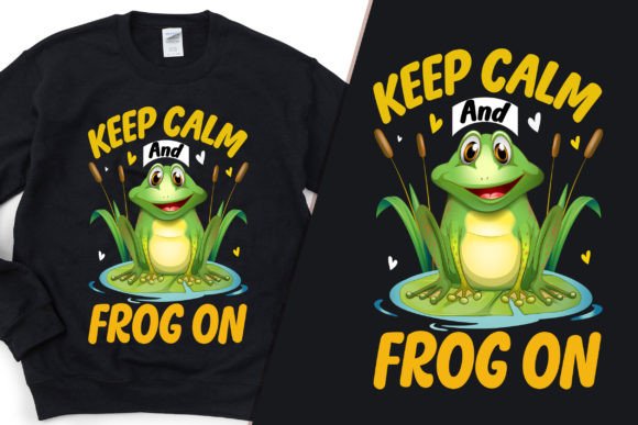 Keep Calm and Frog On: Graphics for Modern T-Shirt Designs