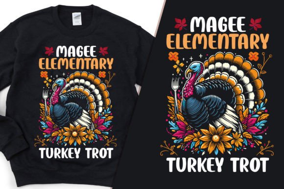 Magee Elementary Turkey Trot: A Versatile Graphic for T‑Shirt Designs
