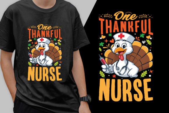 One Thankful Nurse Graphic for T-Shirt Designs