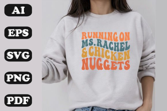 Running on Ms. Rachel Chicken Nuggets: A Visual Asset for Editorial Graphics
