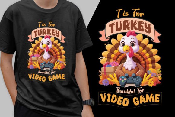 T is for Turkey: A Graphic Design Asset for Stylish T-Shirt Designs