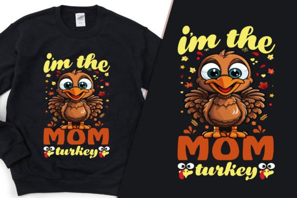 The 'I'm the MOM Turkey' Tee Design: A Graphic Asset Review